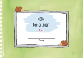Vorschau - Stundenentwürfe - Unsere Tiere - 2er-Pack Forscherhefte - Eichhörnchen & Igel - Seite 1