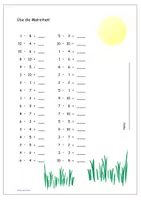 Vorschau - Arbeitsblätter - Übungsblatt zu den Malreihen (gemischt) - Deckblatt