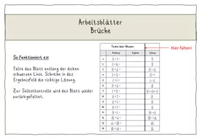 Vorschau - Arbeitsblätter - Brüche - Grundrechnungsarten - Seite 1