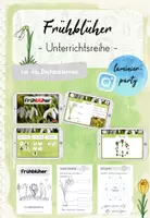 Vorschau - Arbeitsblätter - Frühblüher: Unterrichtsreihe (Wechselunterricht) (Kl. 1) - Seite 1