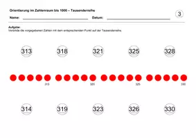Vorschau - Arbeitsblätter - Tausenderreihe (Zahlenraum bis 1000) - Deckblatt
