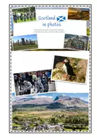 Vorschau - Arbeitsblätter - Scotland in photos für Themeneinstieg und Bildbeschreibung - Deckblatt