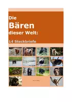 Vorschau - Arbeitsblätter - Die Bären dieser Welt: 14 Steckbriefe - Deckblatt
