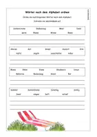 Vorschau - Arbeitsblätter - Sommer Sparpaket, ABs Deutsch und Diktat - Seite 2