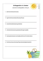 Vorschau - Arbeitsblätter - Sommer Sparpaket, ABs Deutsch und Diktat - Seite 3