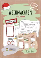 Vorschau - Arbeitsblätter - Weihnachten - Steckbrief - Deckblatt