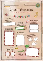 Vorschau - Arbeitsblätter - Weihnachten - Steckbrief - Seite 1