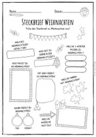 Vorschau - Arbeitsblätter - Weihnachten - Steckbrief - Seite 3
