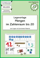Vorschau - Arbeitsblätter - Legebild Mengen im Zahlenraum 20 - Deckblatt