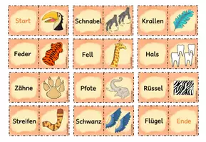 Vorschau - Spiele - Körperteile von Tieren - Domino - Seite 3
