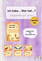 Vorschau - Spiele - Körperteile von Tieren - Lesespiel / Ich habe... Wer hat...? - Deckblatt