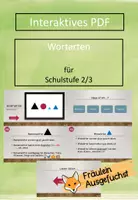 Vorschau - Präsentationen/Tafelbilder - Interaktives PDF - Wortarten (inklusive Quiz) - Deckblatt
