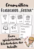 Vorschau - Bildkarten - Flashcards "gustar" - zum Üben und Wiederholen - Deckblatt