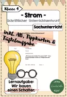Vorschau - Stundenentwürfe - Strom - Schriftlicher Unterrichtsentwurf SU inkl. ABs - Deckblatt