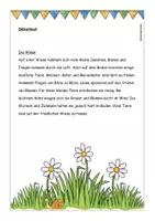 Vorschau - Arbeitsblätter - Diktat ie, i, Thema: Wiese - Seite 2