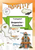 Vorschau - Arbeitsblätter - 1 mal 1 Heft "Halloween, Gespenster" - Deckblatt