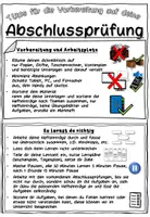 Vorschau - Poster - Tipps zur Vorbereitung auf die Abschlussprüfung - Deckblatt