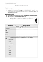 Vorschau - Stundenentwürfe - Personenbeschreibung inklusive Schreibplan + Rückmeldebogen - Seite 1