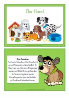 Vorschau - Stundenentwürfe - Tierkartei mit Abschreibheftchen - HUND - Seite 1
