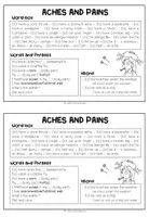 Vorschau - Unterrichtsreihen - Aches, Pains, Illnesses Klasse 4, 5, 6 - Krankheiten und Verletzungen Englisch Klasse 5, 6 | Bildkarten, Spiele, Rollenspiel, Materialpaket - Seite 3