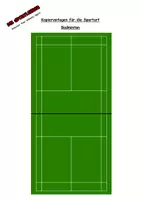 Vorschau - Poster - Kopiervorlagen Spielfeld - Badminton - Deckblatt