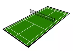 Vorschau - Poster - Kopiervorlagen Spielfeld - Badminton - Seite 1