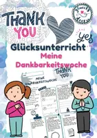 Vorschau - Arbeitsblätter - Glücksunterricht: Meine Dankbarkeitswoche - Deckblatt