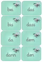 Vorschau - Spiele - Fliegenklatsch-Spiel: Sichtwortschatz, die 100 häufigsten Wörter - Seite 3