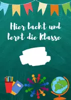Vorschau - Poster - Klassenposter Türposter Türschild Klasse 5 6 Klassenraum - Deckblatt