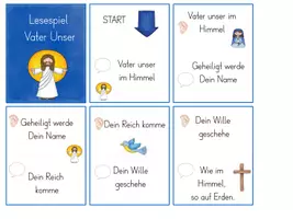 Vorschau - Spiele - Vater Unser Lesespiel - Seite 1