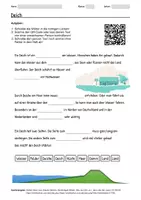 Vorschau - Arbeitsblätter - Lernposter + Arbeitsblatt zum Thema "Deich" + Onlineübung & MP3 + Mindmap + Infografik - Seite 1