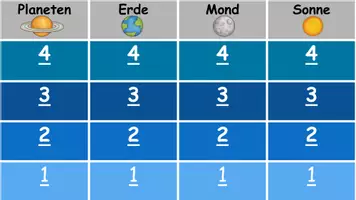 Vorschau - Spiele - Interaktives Quiz zum Thema Sonne, Mond, Erde - Seite 1