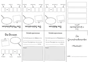Vorschau - Arbeitsblätter - Minibuch Grundrechenarten Addition, Subtraktion, Multiplikation, Division - Seite 2