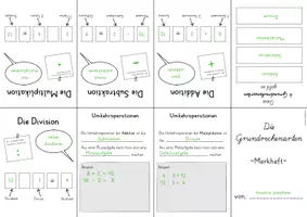 Vorschau - Arbeitsblätter - Minibuch Grundrechenarten Addition, Subtraktion, Multiplikation, Division - Seite 3