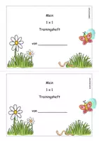 Vorschau - Arbeitsblätter - 1 mal 1 (1x1) Heft "Frühling" - Seite 2