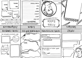 Vorschau - Arbeitsblätter - Frida Kahlo - Forscherheft (Booklet) - Seite 1