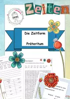 Vorschau - Arbeitsblätter - Zeitform Präteritum - Deckblatt