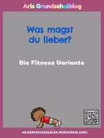 Vorschau - Arbeitsblätter - Was magst du lieber? Fitnessvariante - Deckblatt