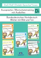 Vorschau - Unterrichtsreihen - DaZ/DaF Aussprache üben mit Audios mp3 in pptx - Deckblatt