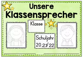 Vorschau - Poster - Klassensprecherwahl Wahlunterlagen - Stimmzettel und Poster - Seite 1