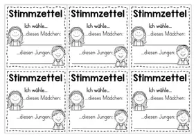 Vorschau - Poster - Klassensprecherwahl Wahlunterlagen - Stimmzettel und Poster - Seite 3
