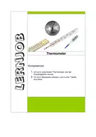 Vorschau - Arbeitsblätter - Lernjob Thermometer - Deckblatt