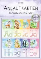 Vorschau - Fördermaterial/Inklusion - Anlautbilder - Buchstabenposter - Deckblatt