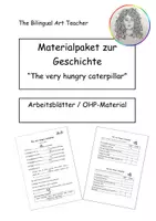 Vorschau - Stundenentwürfe - Materialpaket "The very hungry caterpillar" Englisch - Deckblatt