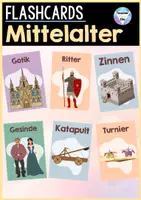 Vorschau - Poster - Tafelmaterial bzw. Flashcards Mittelalter - Deckblatt