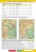 Vorschau - Arbeitsblätter - Der Maßstab am Beispiel einer Steiermarkkarte - Deckblatt