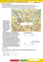 Vorschau - Arbeitsblätter - Karte Salzburg – Entfernungen messen - Deckblatt