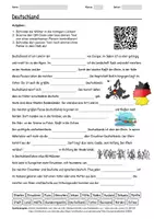 Vorschau - Arbeitsblätter - Lernposter + Arbeitsblatt zum Thema "Deutschland" + Onlineübung & MP3 + Mindmap + Infografik - Seite 1