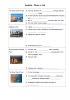 Vorschau - Arbeitsblätter - Australia_best places to visit - Seite 1