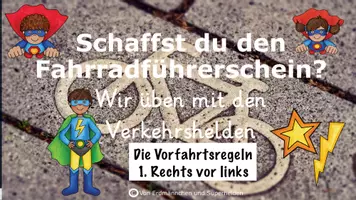 Vorschau - Interaktives Material - Interaktive PDF zur Vorfahrtsregel rechts vor links - Seite 1